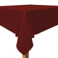 thumbnail image 3 of Tchckioa Dark Maroon Tablecloth for Restaurant Wedding Decor,52x52 Inch Square Stain Proof Table Cloth Cover, 3 of 6
