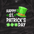 thumbnail image 4 of Inktastic Happy St. Patrick's Day Green Hat and Clovers Boys or Girls Baby Bodysuit, 4 of 5