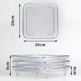 thumbnail image 4 of Freidora de Aire de Niveles Rejilla para Asar Herramienta Airfryer de Acero Inoxidable Bandeja para Hornear Rejilla para Asar Freidoras de Aire, 4 of 5