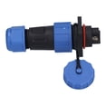 thumbnail image 3 of IP68 Waterproof Plug Socket Square Screw Crimping Aviation Industrial Connector Adapter 250V3 Pin, 3 of 14