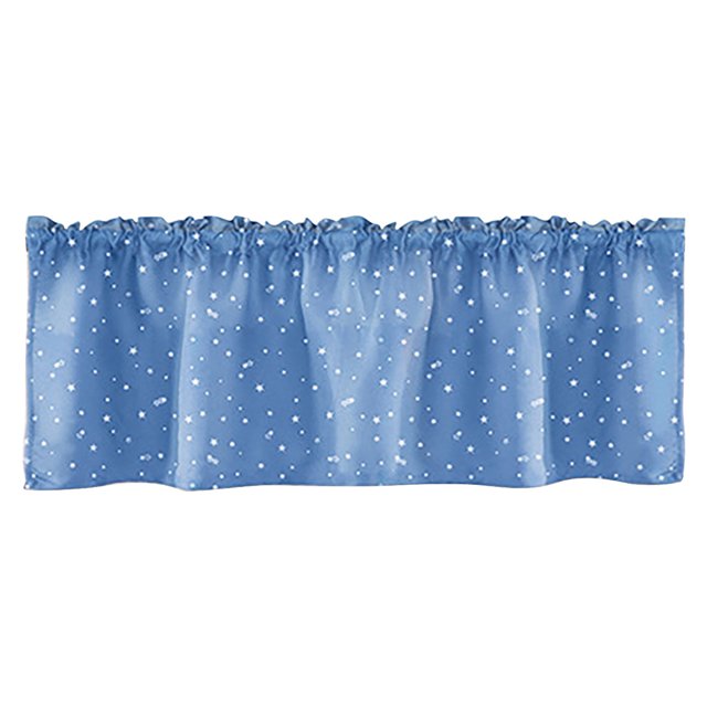 Dsscvnef Star Curtains for Kitchen Bedroom Short Lace Window Panel with Rod Elegant Decorative Sheer Drapes Home