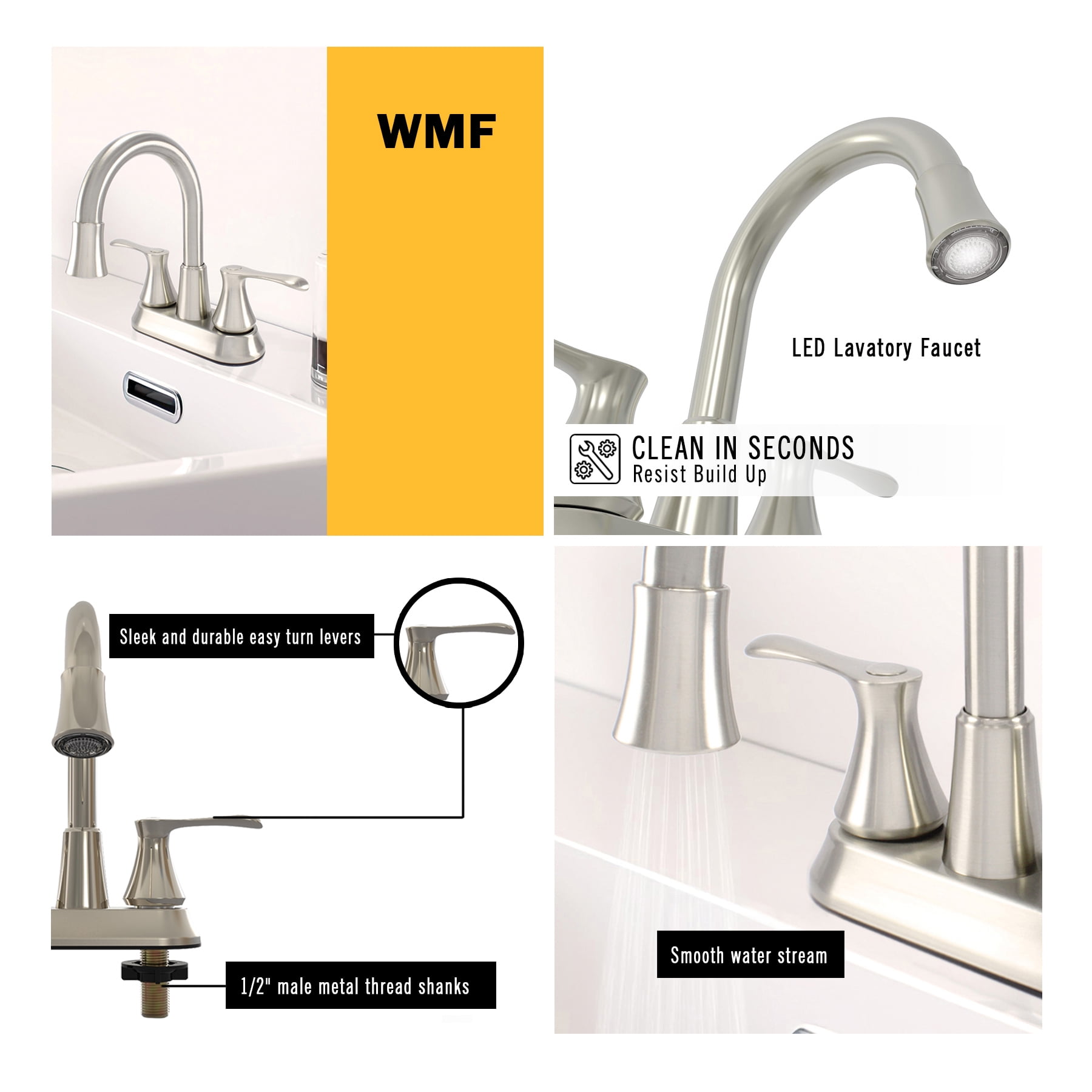WMF Nickel Silver Bathroom Sink Faucets Faucet