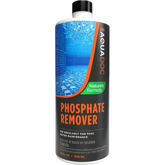 Pool Phosphate Remover - Fast Acting, Maximum Strength Phosphate Removal Pool Chemical - Perfect for Pool Openings to Make Your Pool Phosphate Free - AquaDoc (32 oz)