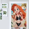 thumbnail image 3 of Cortina para puerta de Kim Possible, cortina opaca para puerta de 34 x 57 pulgadas, cortina divisoria para privacidad de habitación para decoración del hogar, dormitorio, cocina, 2 paneles, 3 of 6