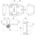 thumbnail image 5 of D&D Technologies TCA2L2S3BTS TruClose Bisagras de puerta de servicio regular para puertas de metal y madera con cierre automático de hasta 66 libras con patas de alineación, negro brillante, 2 unidade, 5 of 5
