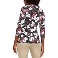 thumbnail image 2 of Karen Scott Women's Petite Glitter Floral-Print Top  Bright Red Size Large, 2 of 3