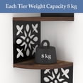 thumbnail image 2 of 5-Tier Floating Corner Shelf for Wall, Moon Phase Corner Shelves for Bedroom Bathroom Kitchen Living Room, 2 of 8