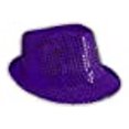 thumbnail image 3 of Chapeau Fedora à Sequins (Violet), 3 of 3