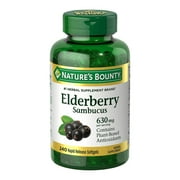 Nature's Bounty Elderberry Softgels 630 mg, 240 ct.