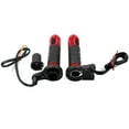 thumbnail image 3 of Tignapoo 12V Motorcycle Heated Handle Grips with 3-Temperature Settings, Red & Black, Aluminum Alloy & Rubber, 25W Power, Fits 2.2cm Pipe Diameter, 3 of 6
