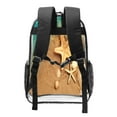 thumbnail image 2 of Kdxio Starfish And Seashell 1 Clear Backpack, Transparent Bookbag for School for Women Men, Capacity Clear Bag for College, Travel, 2 of 7