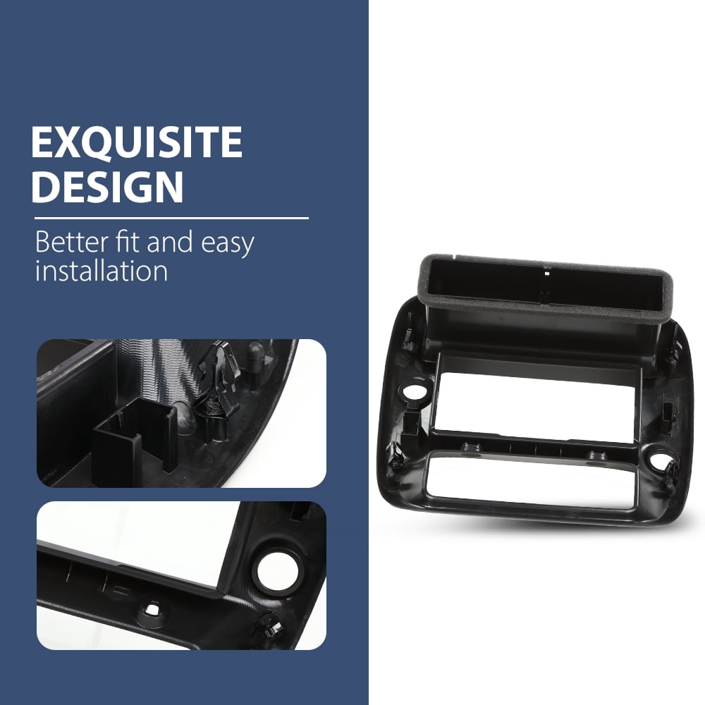 Center Dashboard Radio Panel AC Heater Vent Trim Black Fit for Ford Ranger 1997-2006/ Fit Ford Explorer 1997-2001