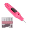 thumbnail image 1 of Juego De Limas De Uñas Eléctricas, Máquina Perforadora De Uñas, Velocidad Ajustable, Superficie Mate Con 6 Cabezales De Taladro Para Artistas De Uñas Para Salón De Uñas Para, 1 of 7