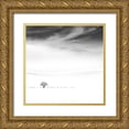 thumbnail image 1 of Nodeh, Mostafa 20x20 Gold Ornate Wood Framed with Double Matting Museum Art Print Titled - Poems of Silence, 1 of 4