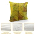 thumbnail image 4 of YINGXI  Yellow and Brown Oil Painting Colorful Texture Modern Pillow Covers, Colorful Image with Earthy Linen Square Throw Pillow Covers Sofa Decorative Pillowcase Cushion 12x12in, 4 of 5