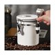thumbnail image 4 of Rostfri kaffeförvaringsbehållare Kaffebönburk Tätning Kaffefyllning Matförvaringsbehållare（Vit), 4 of 5