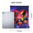 thumbnail image 4 of Deadpool And Wolverine Backpack Sports Gym Bag Lightweight Draw String Backpacks for Women Teen Travel Workout Yoga Swim Beach Pool 16 x 14 inch, 4 of 5