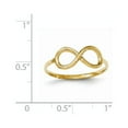thumbnail image 3 of 14K Yellow Gold Ring Band Themed Polished Infinity, Size 9, 3 of 3