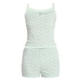 thumbnail image 5 of No Boundaries Sleep Pointelle Cami and Shorts Set, 2-Piece, Women’s XXS-3X, 5 of 5