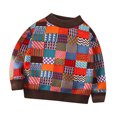 thumbnail image 2 of Bnwani Long Sleeve Toddler Shirt Winter Crew Neck Fleece Velvet Thick Printed Tops 3-4t, 2 of 4