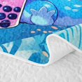 thumbnail image 5 of Manfei Sealife Axolotl Bed Spread Queen,Kawaii Animals Pattern Queen Coverlet Set,3pcs,1 Quilt and 2 Pillowcases, 5 of 7