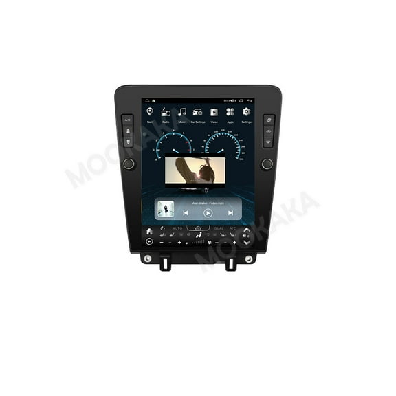 MOOKAKA 12.1" Smart Display Radio Audio Media Player for Ford Mustang 2010 2011 2012 2013 2014 Universal Car Navigation GPS Upgrade Headunit Android Replacement 1080P Screen Carplay Accessories