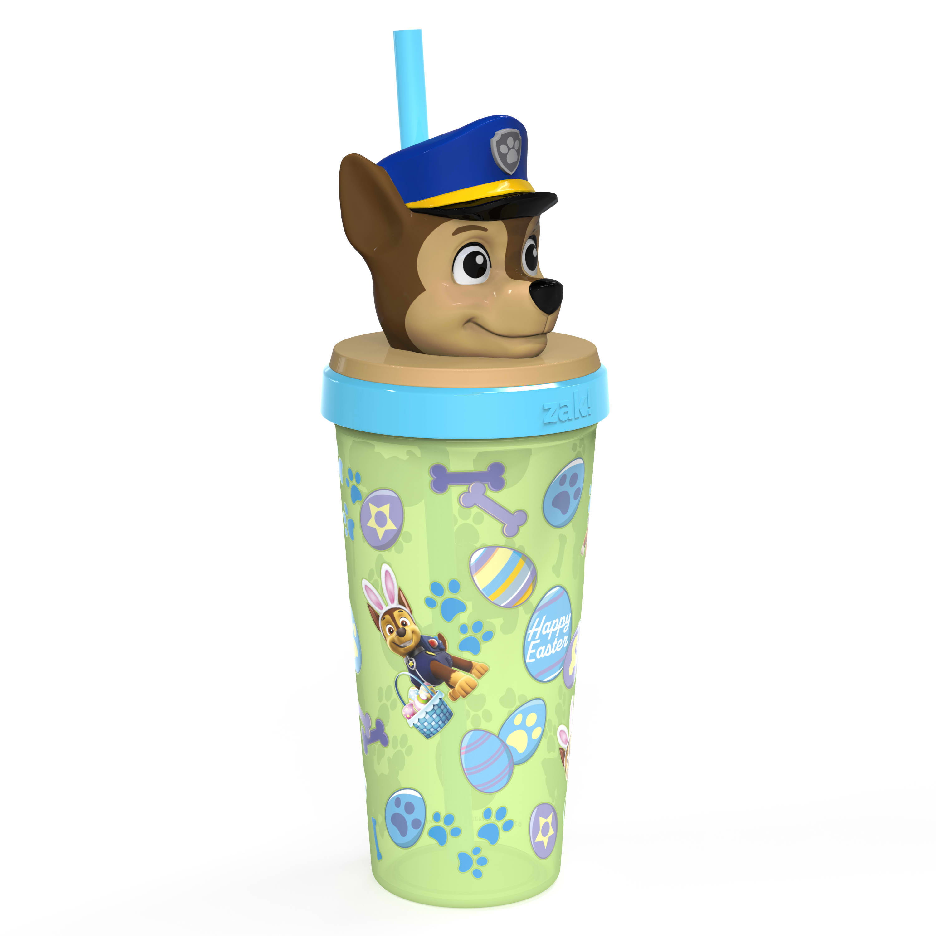 Zak Designs Paw Patrol Flip Straw Cup Personalized 16.5 Oz. 