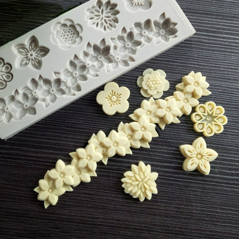 Beauty and flowers silicone mold for hand made soap and crafts L673 -  Silicone Molds Wholesale & Retail - Fondant, Soap, Candy, DIY Cake Molds