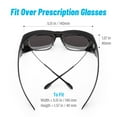 thumbnail image 5 of Bloomoak Polarized Removable UV Protection Safety Strap Unisex Wrap Around Sports Sunglasses, Blue, 5 of 7