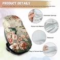 thumbnail image 6 of KUIFORTI Car Seat Sun Shade Cover, Hummingbird Print Baby Car Seat Cover Keeps Your Toddler Baby Seat at a Cool Temperature, Soft Carseat Cover Lightweight Baby Seat Covers for Car Seats, 6 of 7