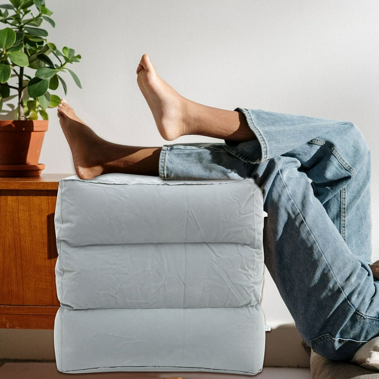 Inflatable foot clearance stools