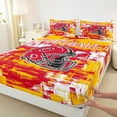 thumbnail image 3 of Homewish Football Gamer Twin Sheet Sets 3pcs for Kids Children Teens,Ball Game Twin Fitted Sheet Microfiber,Sport Theme Breathable Flat Sheet,Graffiti Splash Room Decor, 3 of 7