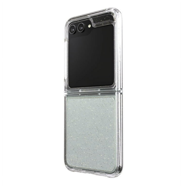 Speck - Presidio Perfect Clear Case For Samsung Galaxy Z Flip5 - Clear And  Gold Glitter 150539-9221
