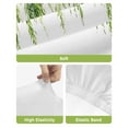 thumbnail image 4 of Green Bar Stool Covers Set of 4, Summer Botanical Leaves Watercolor Stretch Washable Bar Chair Covers with Backs, Removable Pub Counter Height Chair Cover for Kitchen Dining Room Cafe, 4 of 7