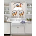 thumbnail image 4 of Farmhouse Rooster Kitchen Curtains Sets 24 Inch Length with Valance, Watercolor Cute Animals Retro Art Swag Valances and Tiers Curtain Set Drapes Swag Curtains for Living Room, Bathroom, Bedroom, 4 of 6