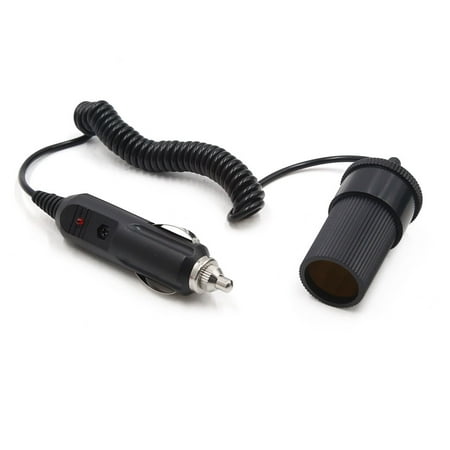 12v Black Car Lighter Socket Plug Outlet Adapter Cable 12v Black Car Lighter Socket Plug Outlet Adapter Cable Extension