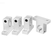 4pcs SK20 Aluminum Linear Motion Rail Clamping Guide Support for 20mm Dia Shaft