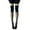 Black, variant on Women's Sheer Toe Nylon Over Knee High Stockings White One Size
