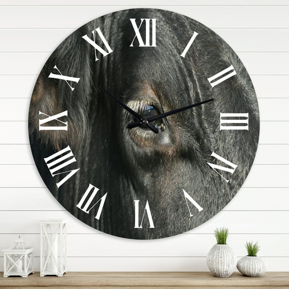 Designart 1 in Farmhouse Wall Clock