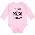thumbnail image 3 of Inktastic My Dad is a Doctor and a Hero Boys or Girls Long Sleeve Baby Bodysuit, 3 of 5