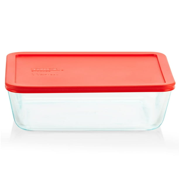 Recipiente de vidrio para almacenamiento de alimentos Pyrex Simply Store, 11 tazas