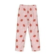thumbnail image 5 of Xecao Hand Drawn Strawberry Men's Straight Lounge Pajama Pants: The Ultimate in Comfortable Sleepwear, 5 of 9