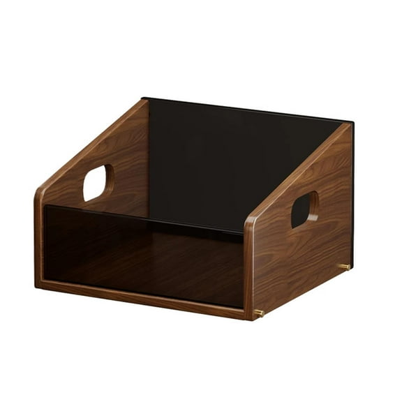 Vinyl Record Storage Box Holder Case Organizer Stylish Space Saving with Handles for Living Room Bedroom