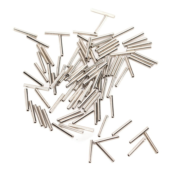 Single Barrel Crimp Sleeves Kit, 100 Pcs Corrosion Resistant Stainless Steel Barrel Crimp Sleeves Copper Tube For Fishing 1.6
