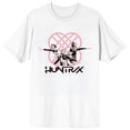 thumbnail image 5 of KPop Demon Hunters Pink Huntrix Logo on White Short Sleeve Adult T Shirt - XL, 5 of 7