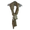 thumbnail image 1 of Collection 18 Foulard Portefeuille Beige Champagne Floral à Sequins pour Femmes NWT, 1 of 3