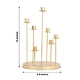 thumbnail image 3 of Efavormart 15" Tall Gold 7-Arm Metal Cluster Taper Candle Holder Centerpiece, Round Wedding Tabletop Candelabra, 3 of 11