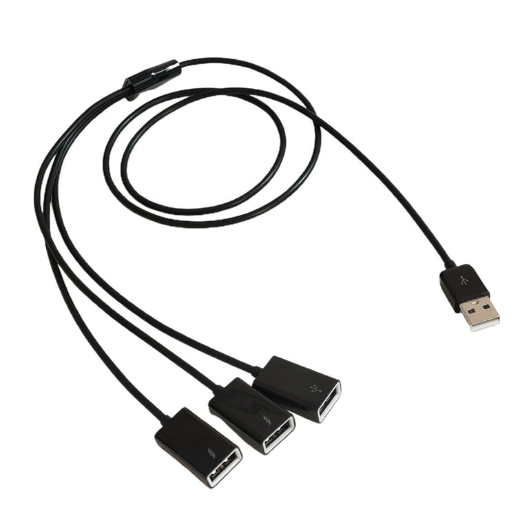 JNANEEI 3 in 1 USB Splitter Cable USB Power Splitter 1 Male to 3