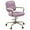 Pink, variant on Office Chair with Leather Seat and Button Tufted Back, Green
