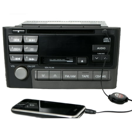 Nissan Auxiliary Input - 2001 Nissan Maxima Radio AM FM Cassette CD w Auxiliary Input 2415D Face CNB88 - Refurbished